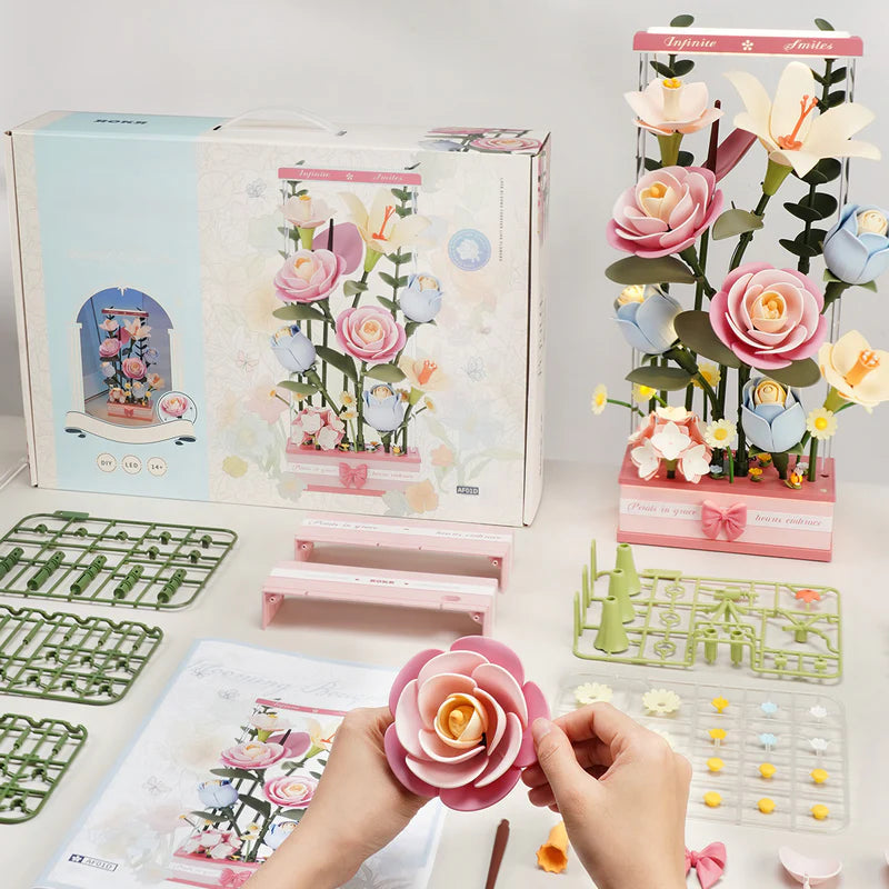 ROKR Blooming Bouquet Box DIY 3D Puzzle ROKR Blooming Bouquet Box DIY 3D Puzzle