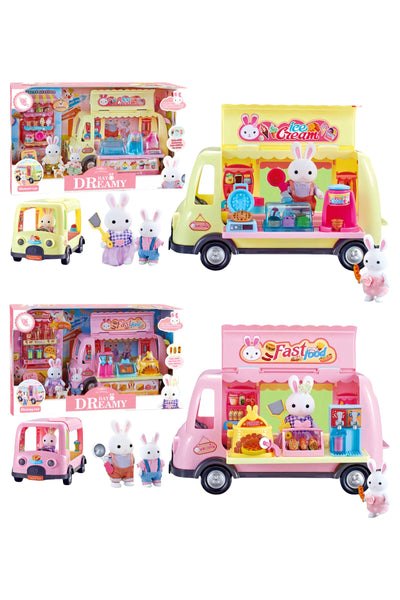 Mini Bunny Rabbit Girl Pretend Play Truck