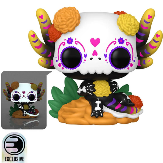 Dia De Los Funko Pop! Muertos Ajolote Glow-in-the-Dark Vinyl Figure #104 Entertainment Earth Exclusive