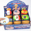 PU Squishy Dumpling Set with Steamer Box Cartoon Printed Slow Rising Stress Relief Toy