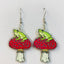 Acrylic Hen Wearing Boots Earrings