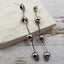 Halloween Skull Tassel Earrings