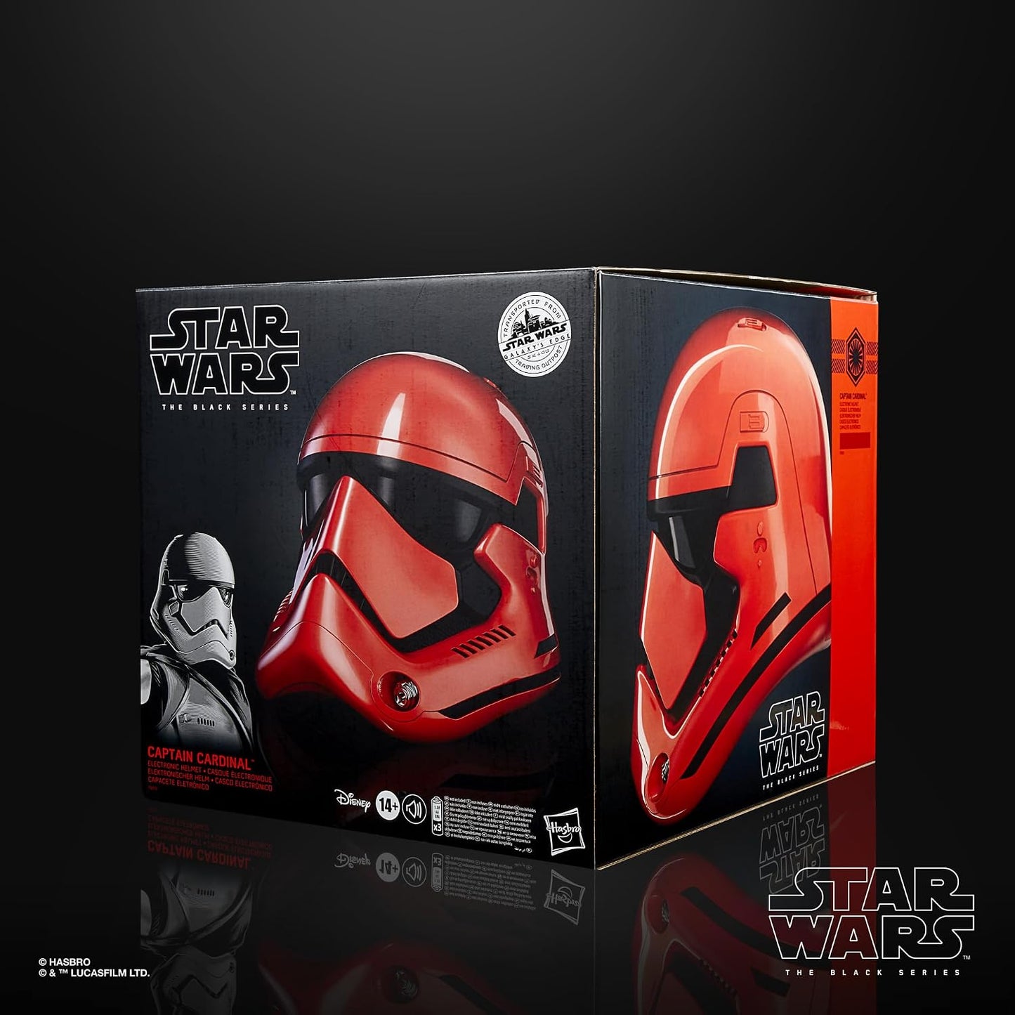 Star Wars The Black Series Galaxy's Edge Captain Cardinal Electronic Helmet Prop Replica