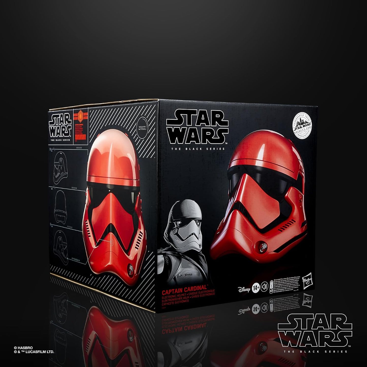 Star Wars The Black Series Galaxy's Edge Captain Cardinal Electronic Helmet Prop Replica