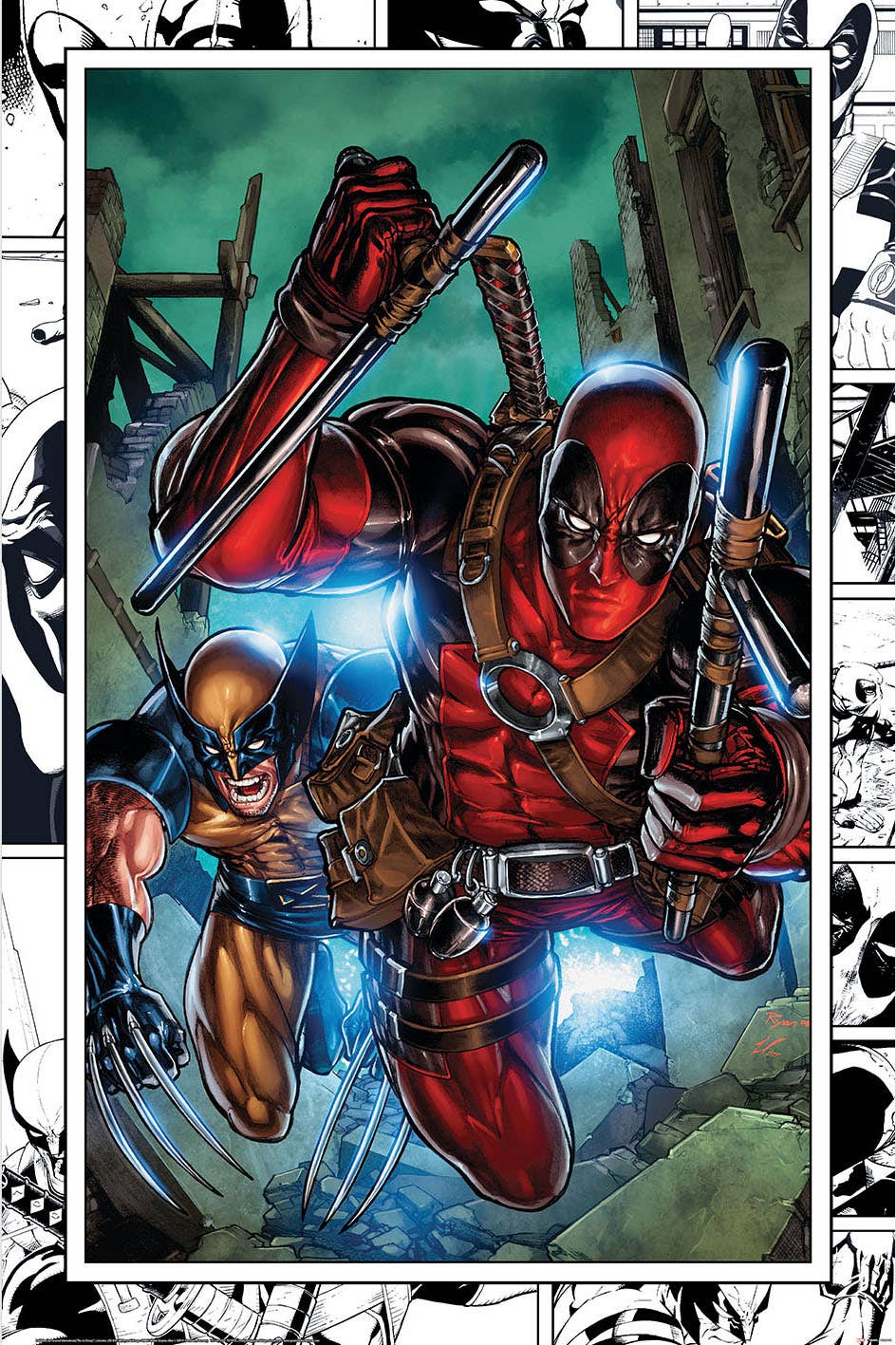 Deadpool & Wolverine Marvel Comics Poster 24X36