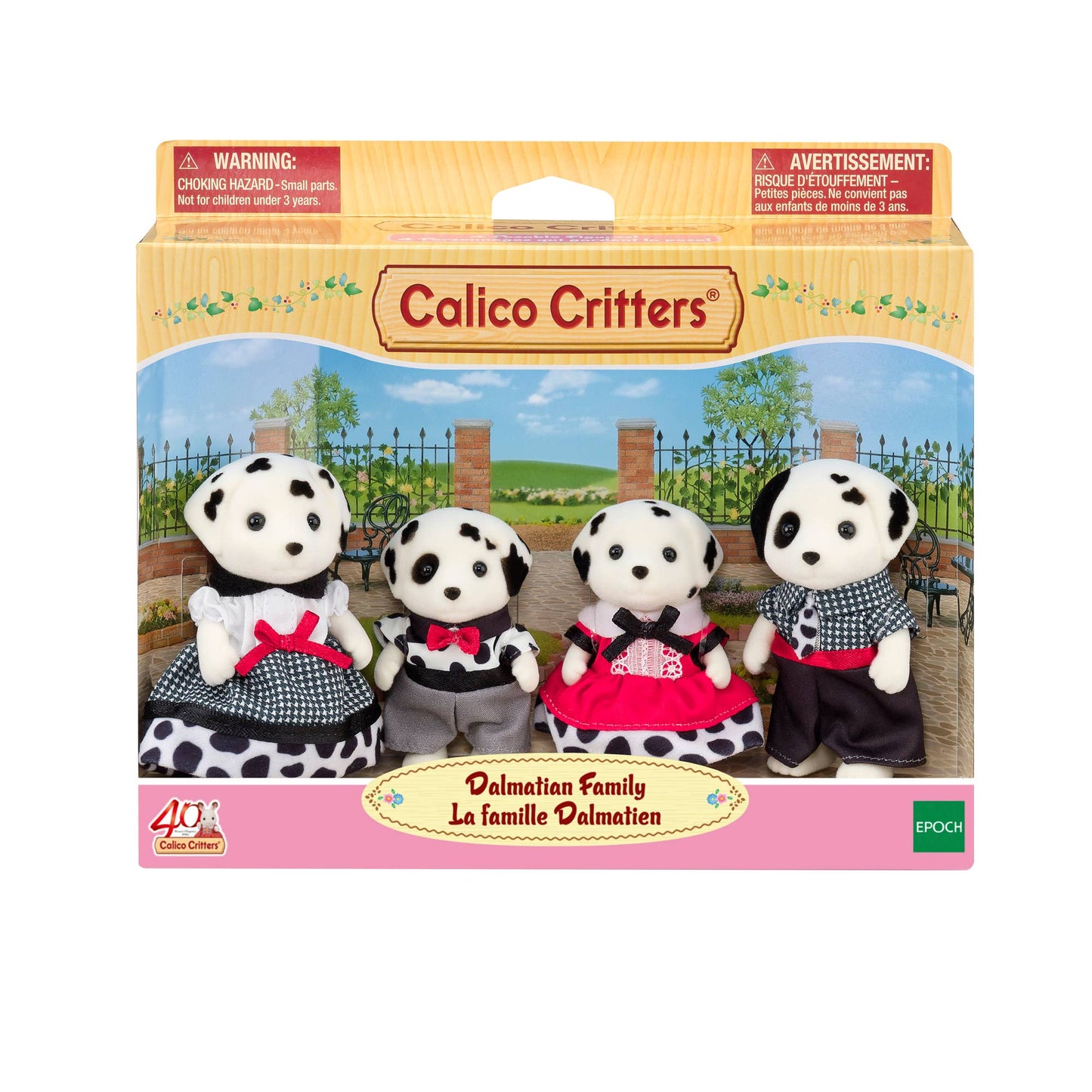Calico Critters Dalmatian Family, 4 Collectible Doll Figures