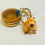 Capybara Bathtub Figurine Keychain Orange Acrylic Key Charm