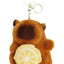 Fruity Capybara Faux Fur Plushie Key Chain