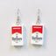 Acrylic Hen Wearing Boots Earrings