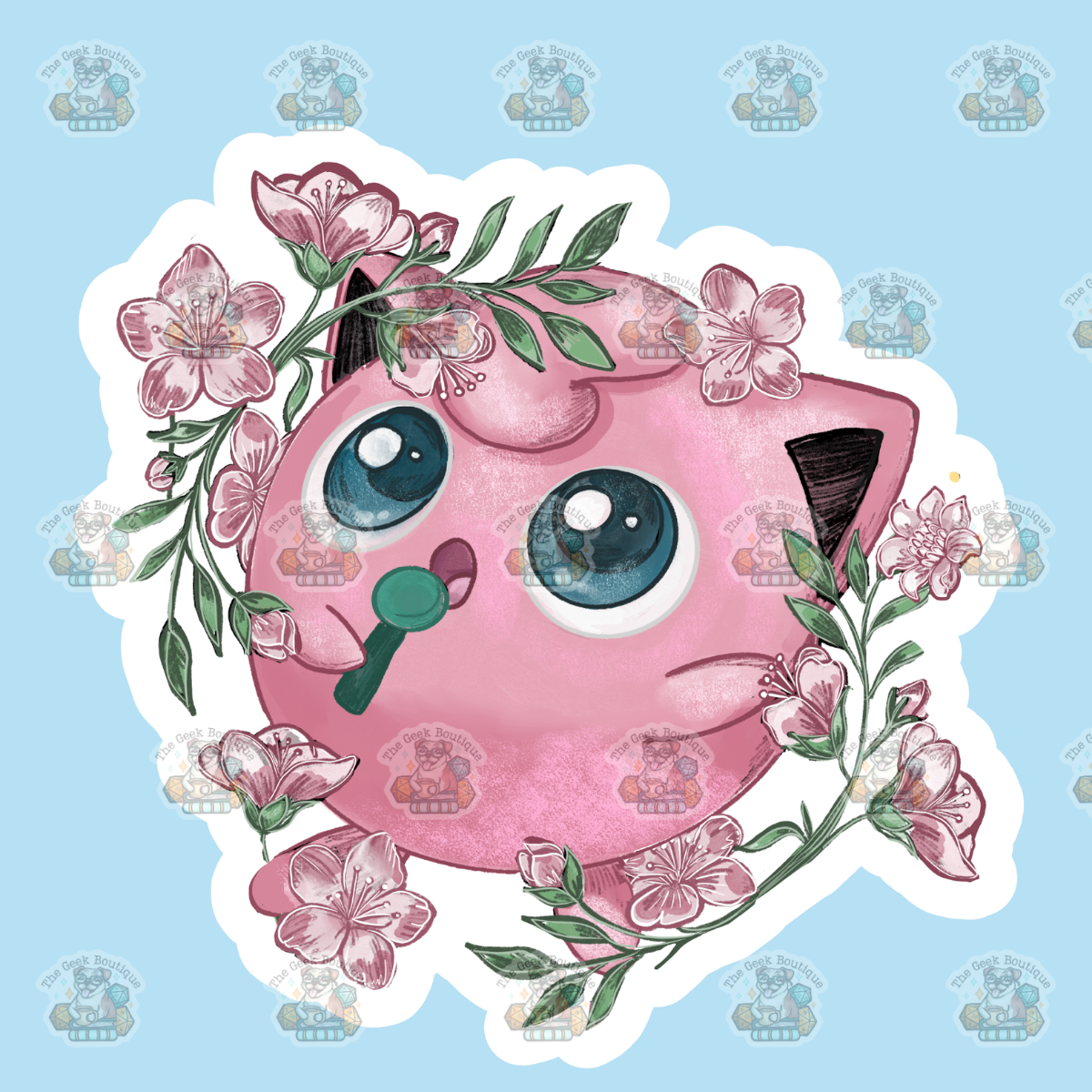 3" Jiggly Puff Singing Anime Video Game Vinyl Sticker