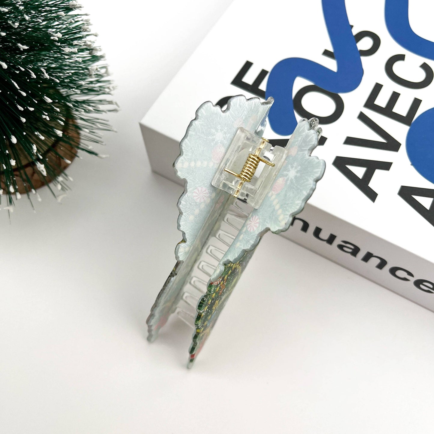 Christmas Tree Hair Clip,Christmas Claw Clip