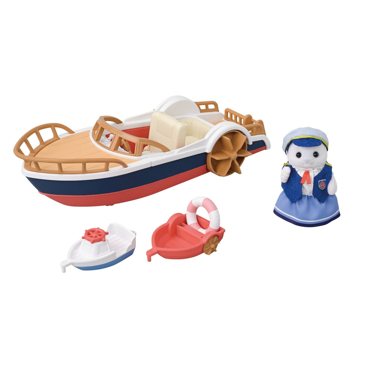 Calico Critters Seal Sailor's Leisure Boat, Doll Playset