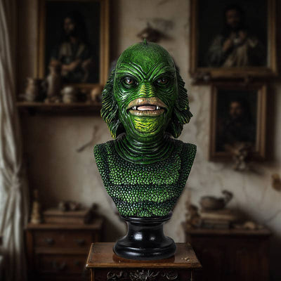 Horror Monster Swamp Creature Bust