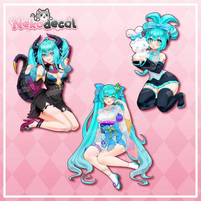 Pretty Miku Stickers Window Cling