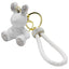 Bunny Bling Rhinestone Matte Diamond Quilt PU Key Chain