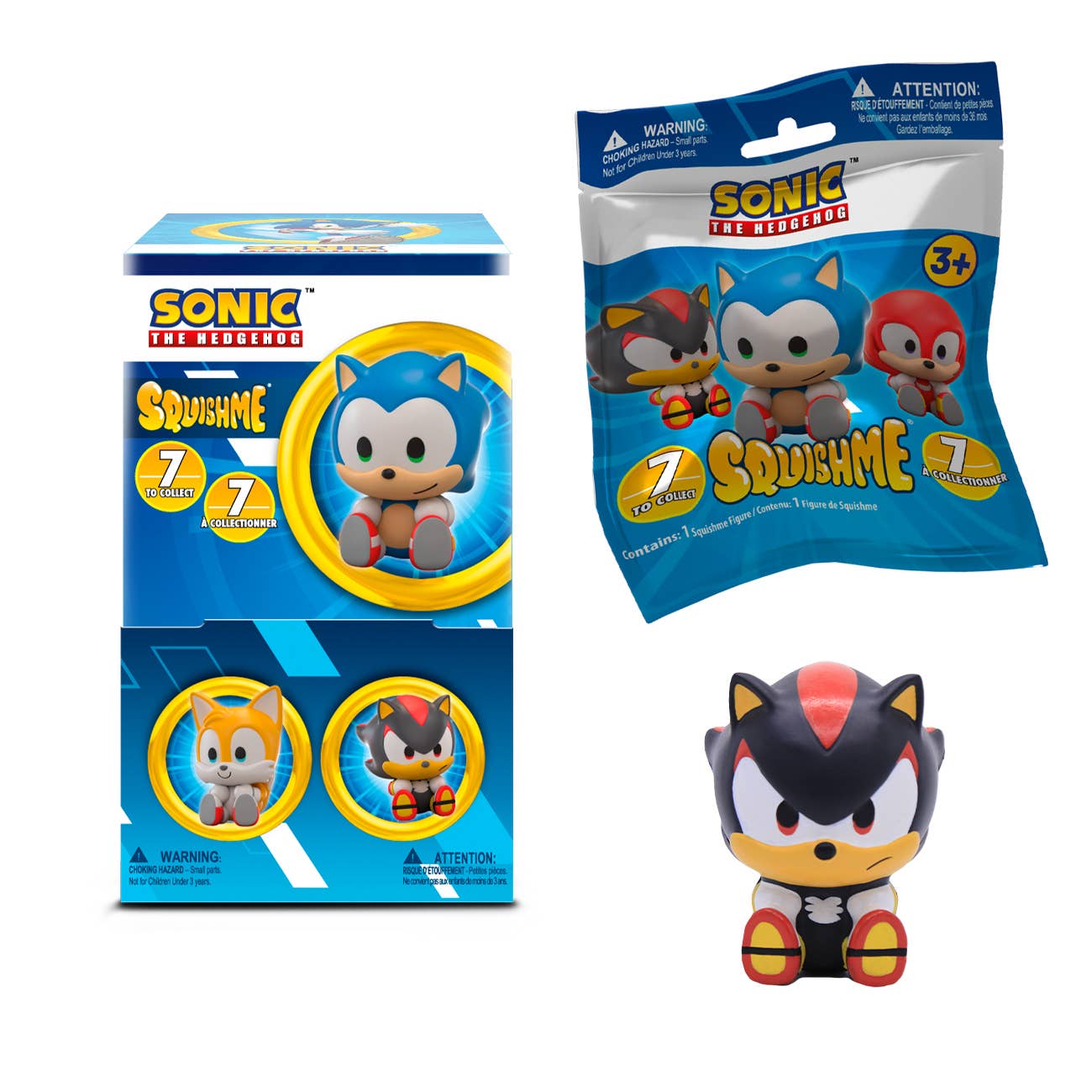 Sonic 3.5" SquishMe Scented Figure Mystery Packs in Display