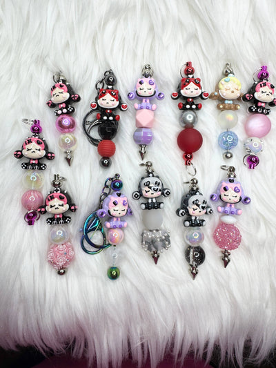 Skull Panda Keychains 
