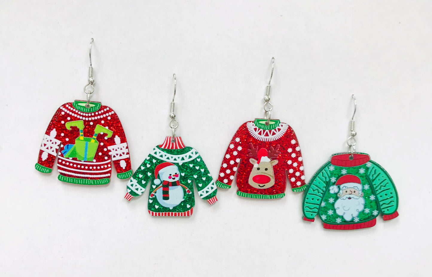 Acrylic CHRISTMAS winter Earrings