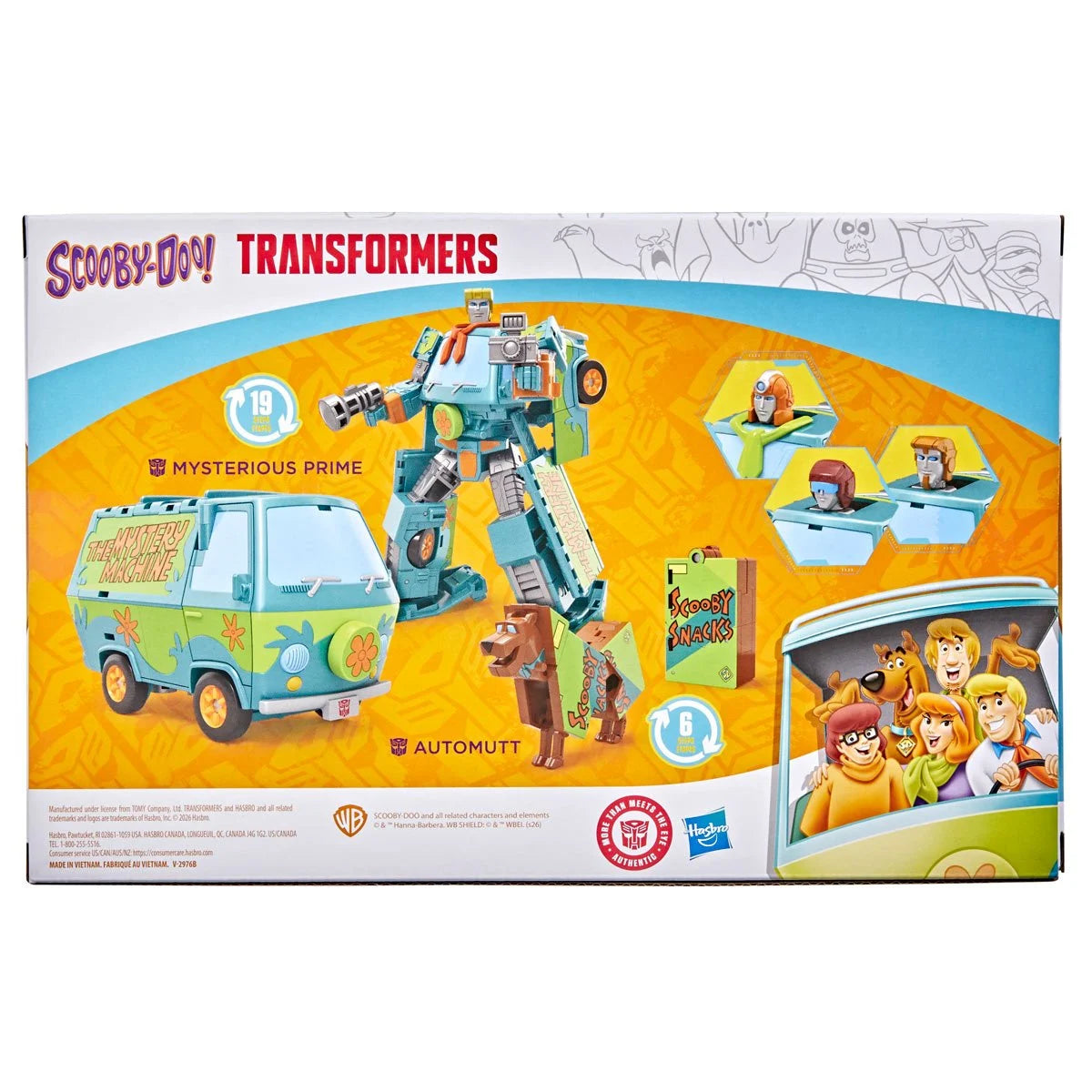 Transformers x Scooby-Doo Mysterious Prime & Automutt Figure Set