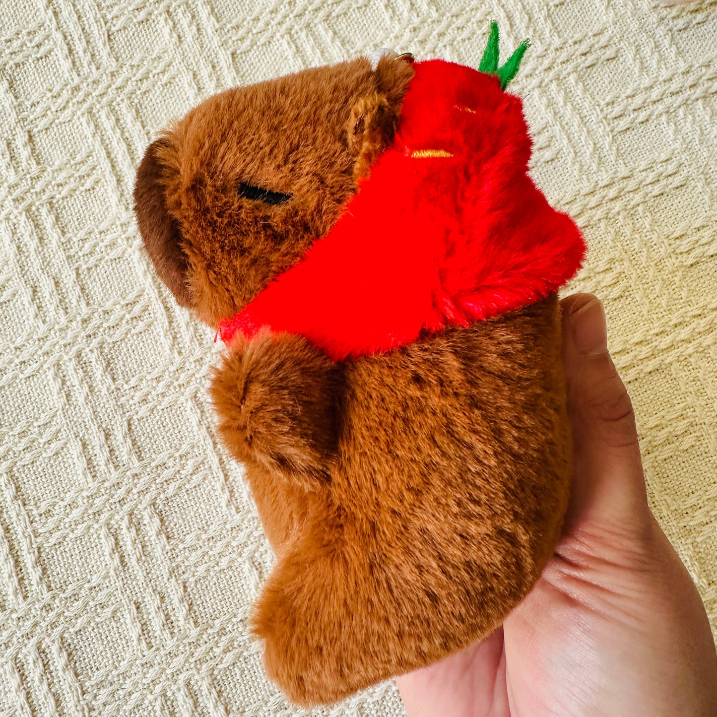 Capybara Plush Keychain