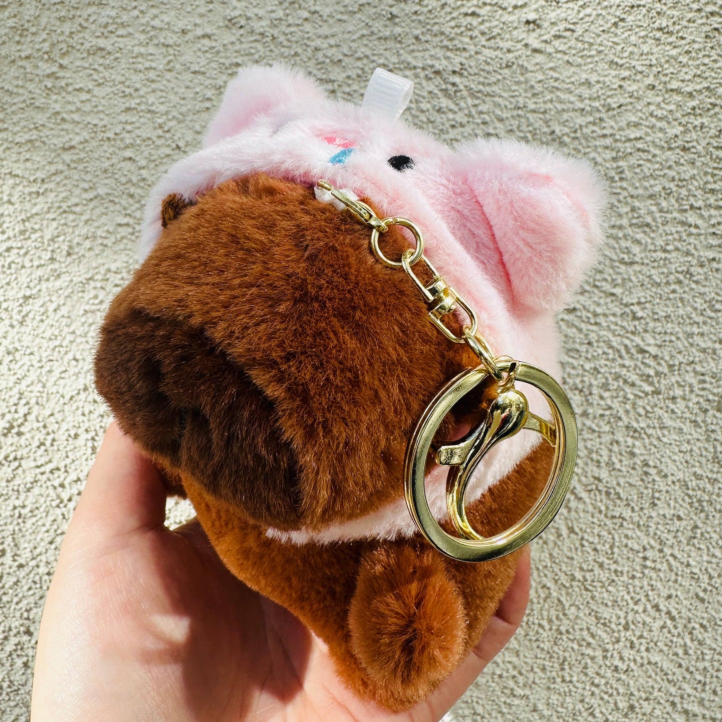 Capybara Plush Keychain