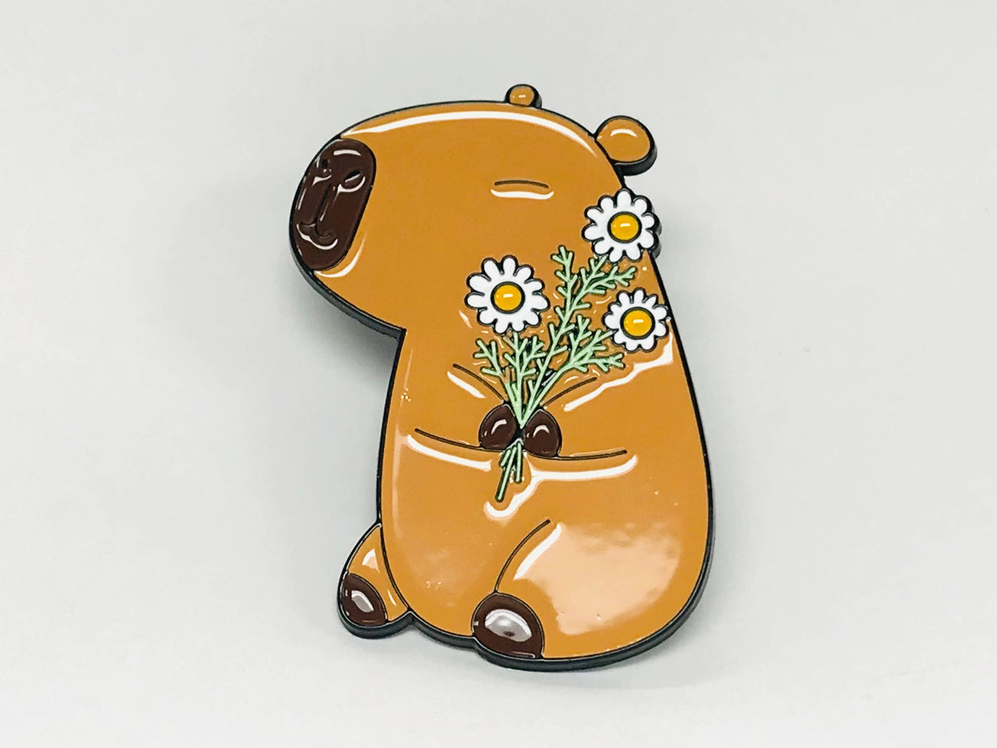 Capybara Lapel Pin Book Character gift