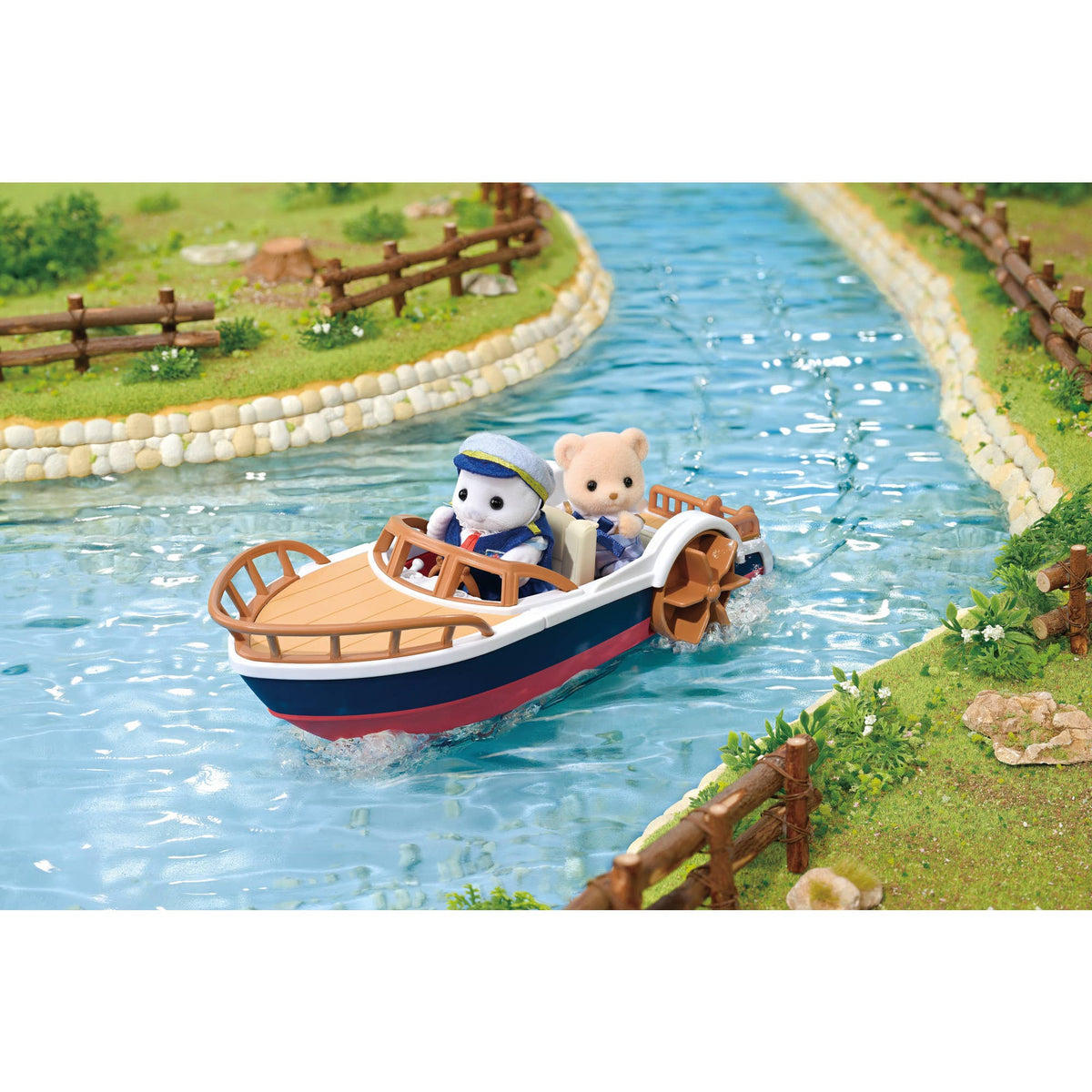 Calico Critters Seal Sailor's Leisure Boat, Doll Playset