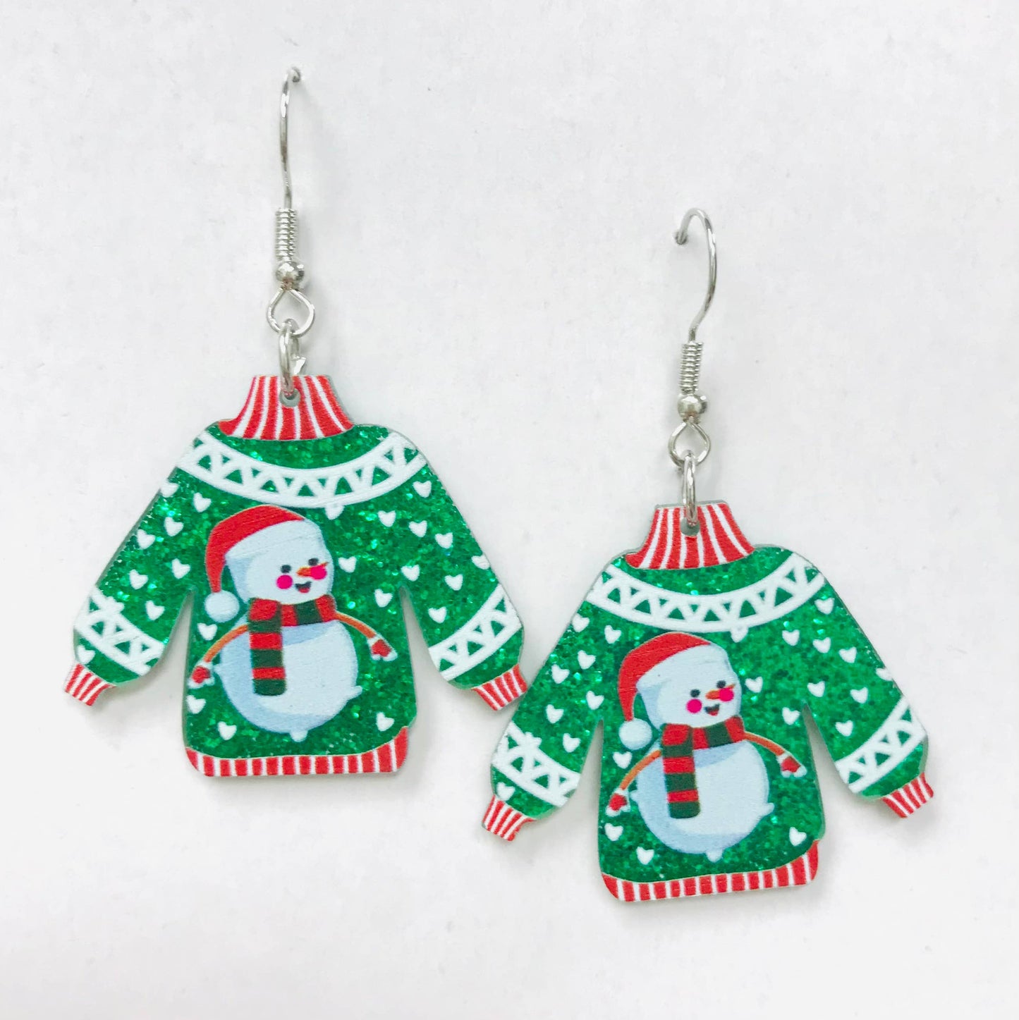 Acrylic CHRISTMAS winter Earrings
