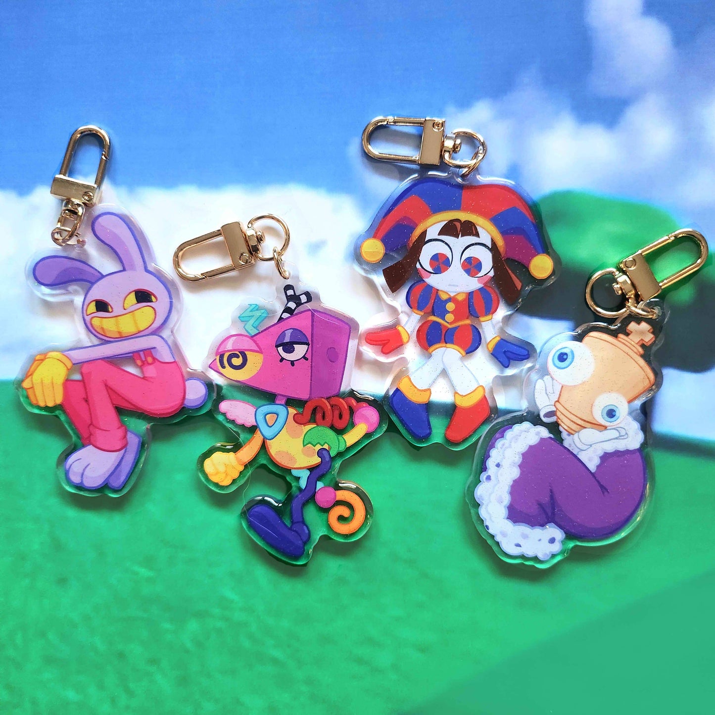 Amazing Digital Circus - TADC Acrylic Glitter Keychains