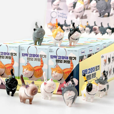 Best Friend Cat Figure Collectable Keyring Random Box