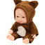 Animal Pajama Cozy Costume Cute Baby Doll Toy - 9 Pcs