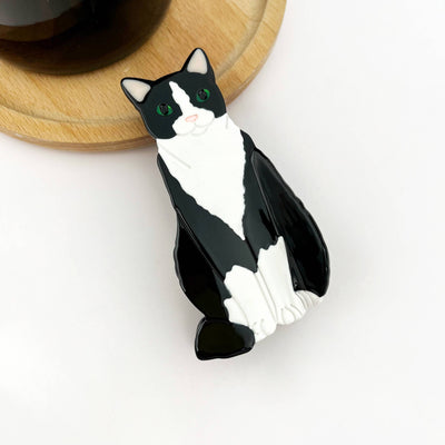 Sitting Cat Hair Claw Clip Collection, Animal Hair Clip