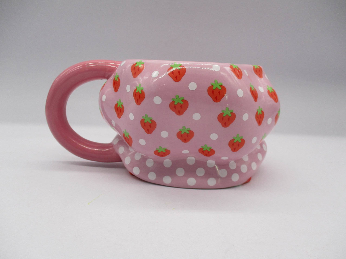 Strawberry Shortcake Head Ceramic 3D Sculpted Mug