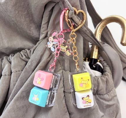 Pokémon Peaceful Place LED Keycap Keychain – 2 Keycaps