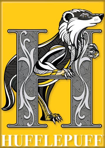 Harry Potter ST Hufflepuff Crest Magnet 2.5" x 3.5"