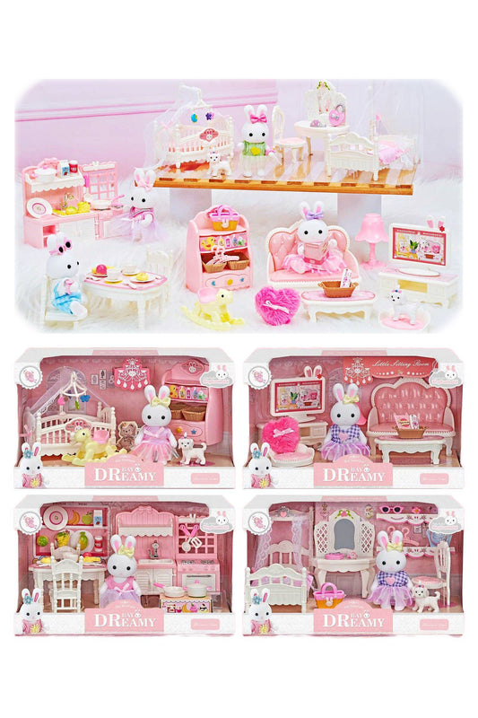 Dreamy Mini Bunny Rabbit Dress Girl Play House