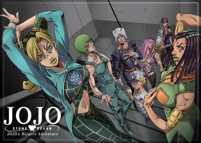 Anime Jojo Stone Ocean Group Magnets 2.5" X 3.5"