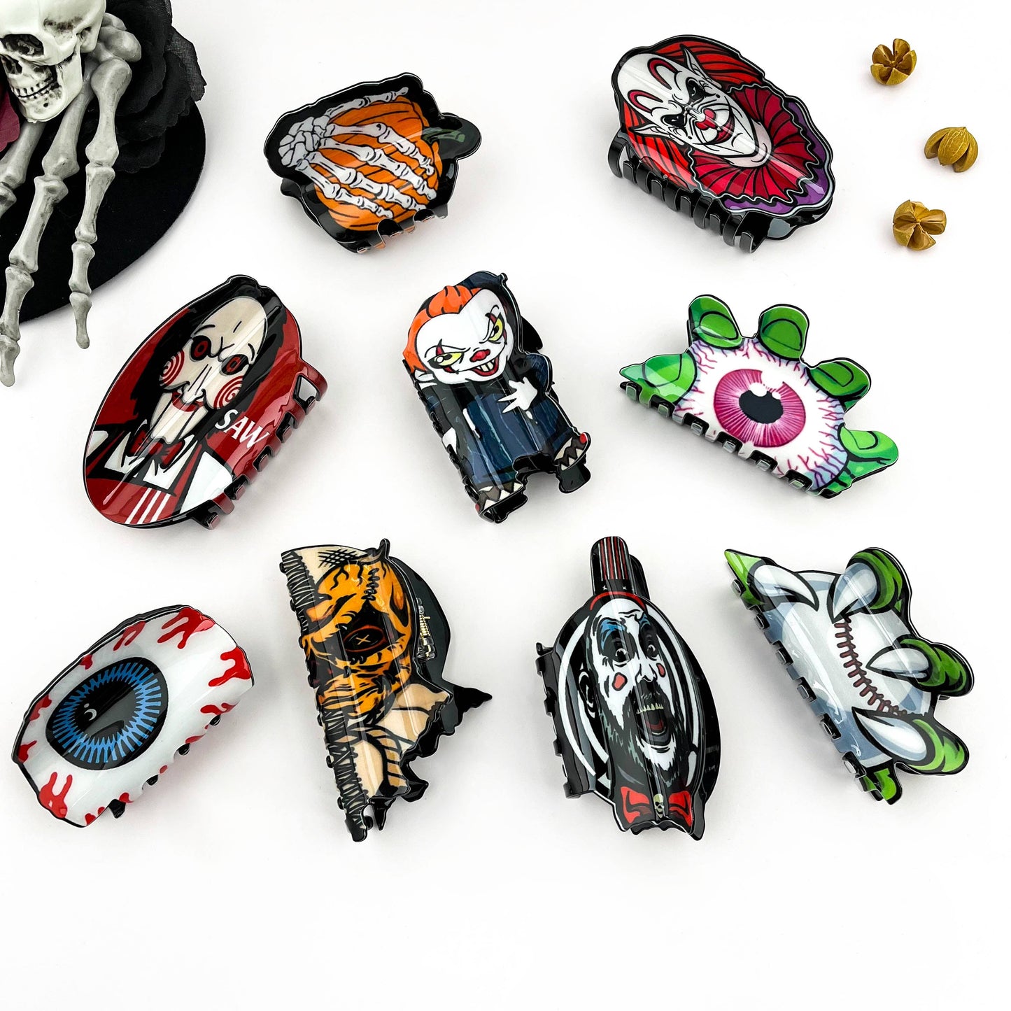 Halloween Horror Hair Claw, Quirky Holiday Hair Accessory