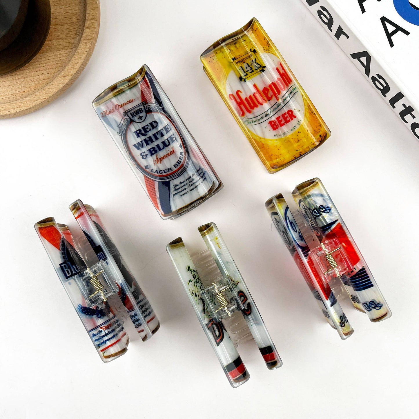 Beer Hair Clip,Can Claw Clip