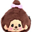 Monchhichi-Chan Face Plush Carabiner Coin Pouch
