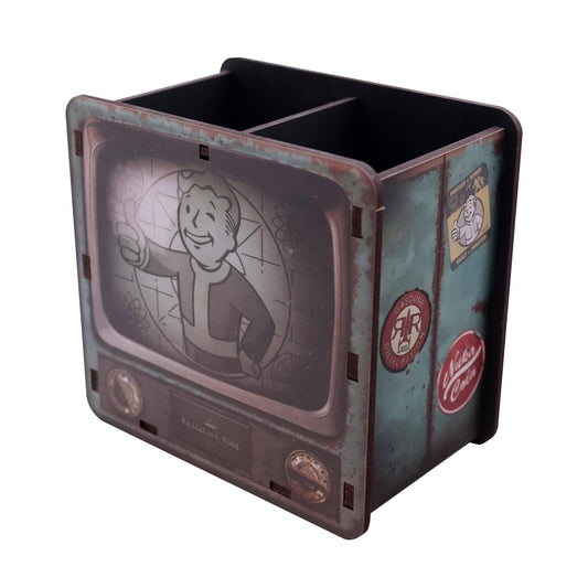 Fallout Vault-Tec MDF Desk Organizer | 4 x 4.5 x 2.5 Inches