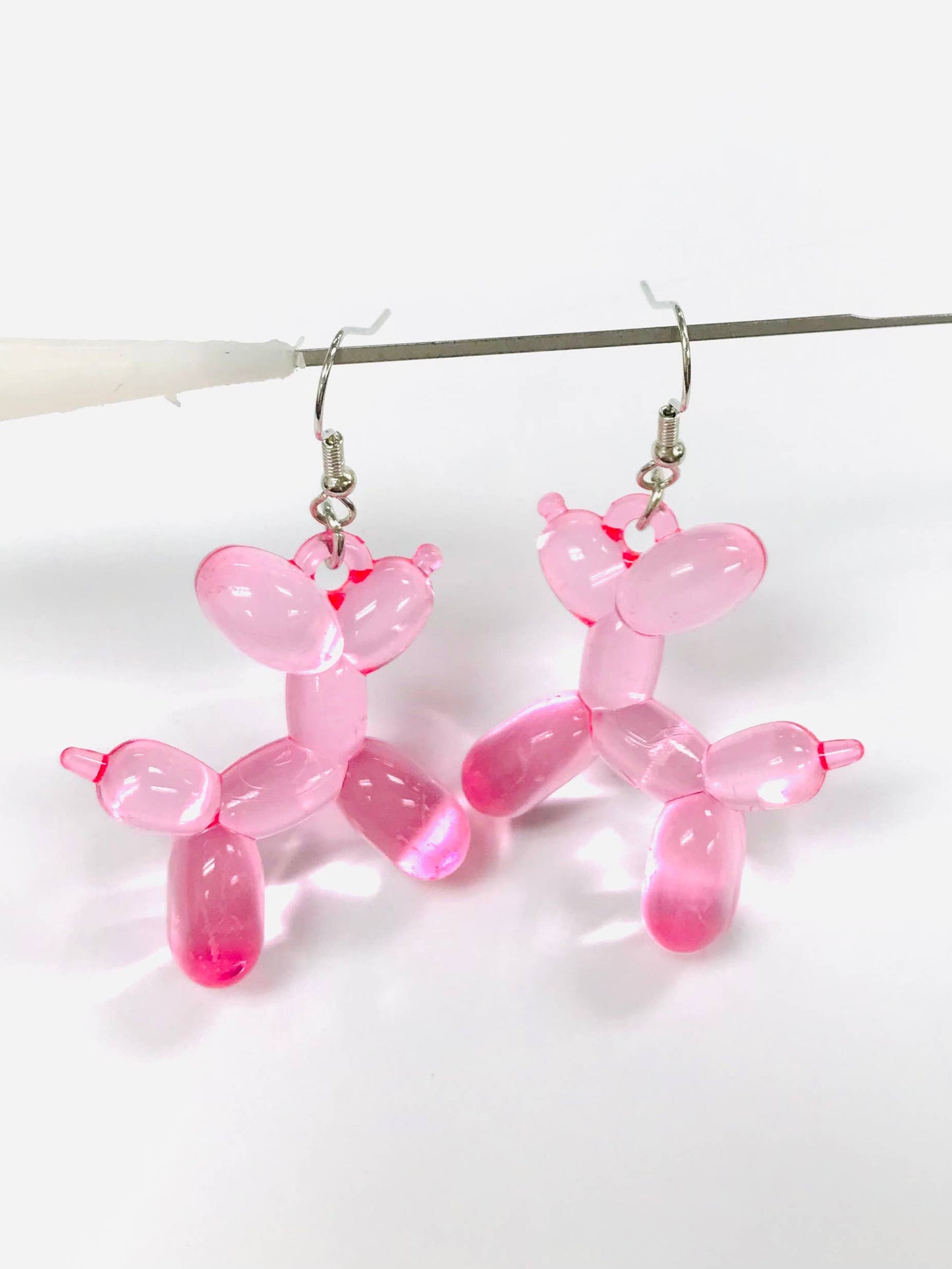 Acrylic Balloon Dog Earrings MULTI COLOR LISTING