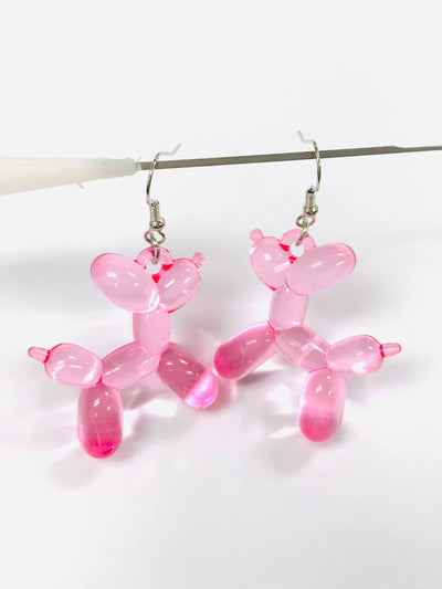 Acrylic Balloon Dog Earrings MULTI COLOR LISTING