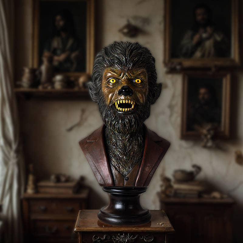 Horror Monster Wolfman Bust