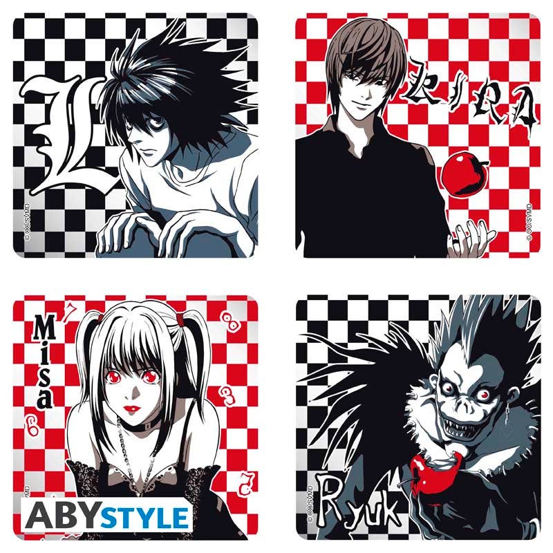 Death Note - 4 Coasters Set Characters