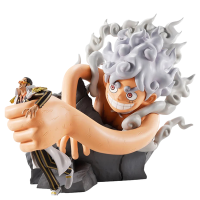 Monkey D.Luffy Gear 5 vs Borsalino (Burst of Energy) "One Piece", Revible Moment Ichibansho Figurea