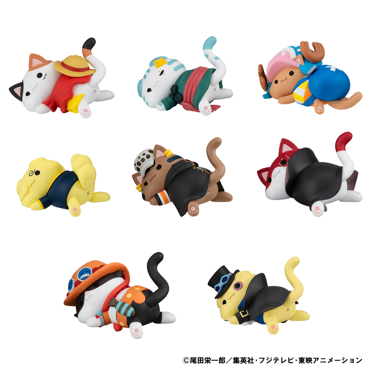 One Piece Mega Cat Project Nyan Piece Nyan Sticky Kitties Blind Box