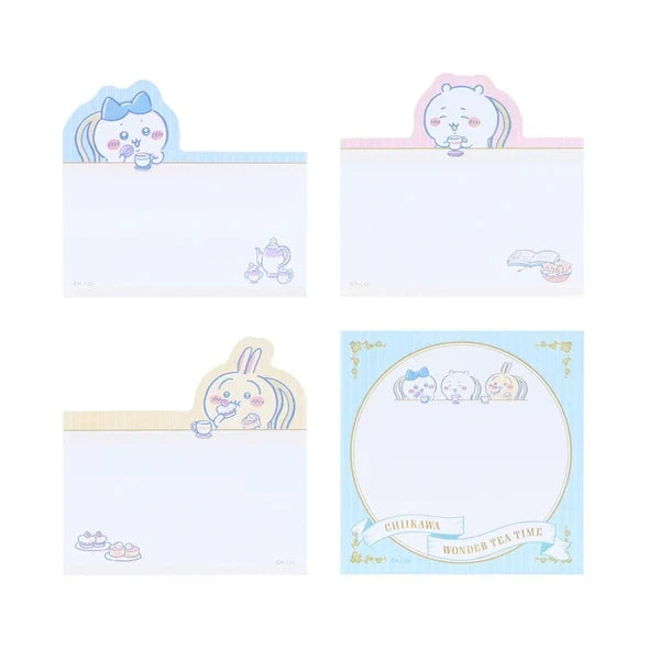 DIE CUT BLOCK STICKY NOTE CHIIKAWA WT TEATIME A- S11 "Chiikawa" Sun Star Sticky Note
