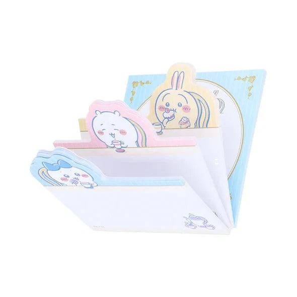 DIE CUT BLOCK STICKY NOTE CHIIKAWA WT TEATIME A- S11 "Chiikawa" Sun Star Sticky Note
