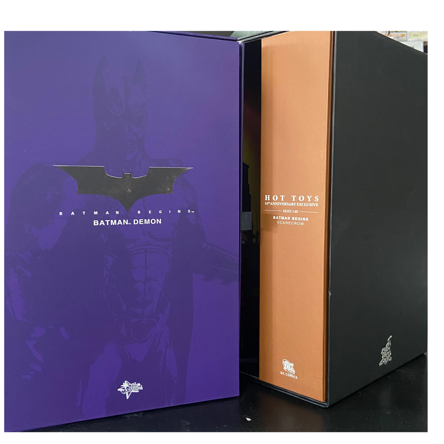 10th Anniversary Exclusive Batman Begins Batman Demon and Scarecrow MMS 140